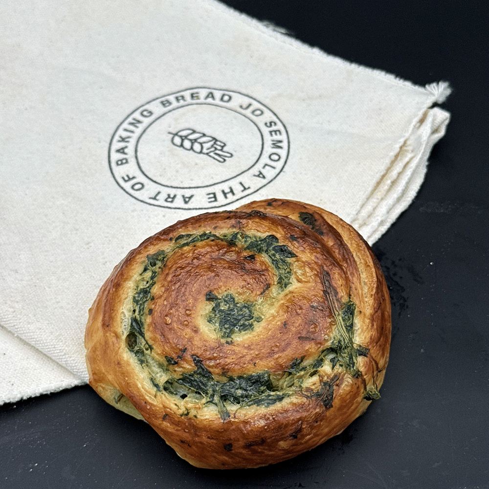 Caracol ricotta de espinacas