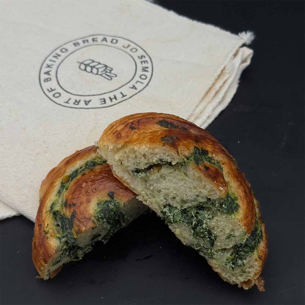 Caracol ricotta de espinacas