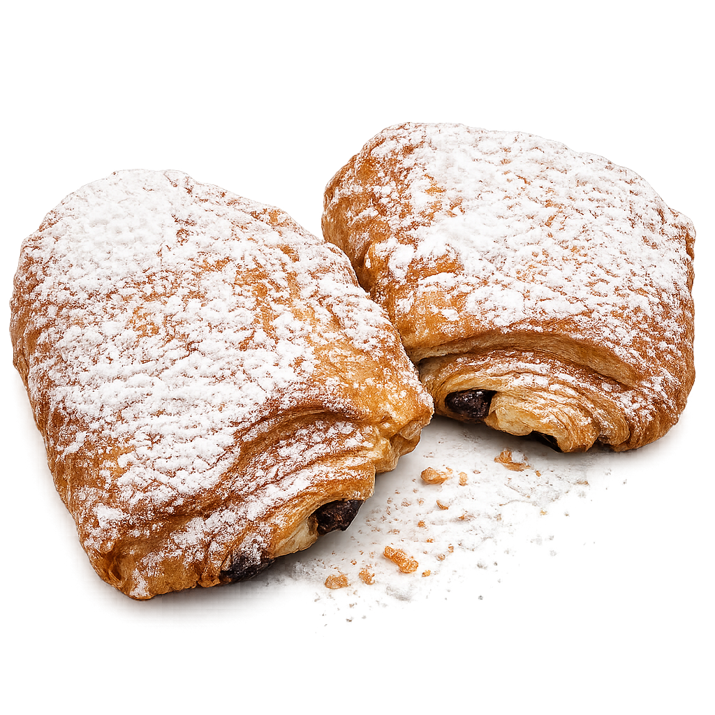 Pain au Chocolat con cobertura de avellanas
